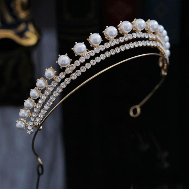 Pearl Crown Headband